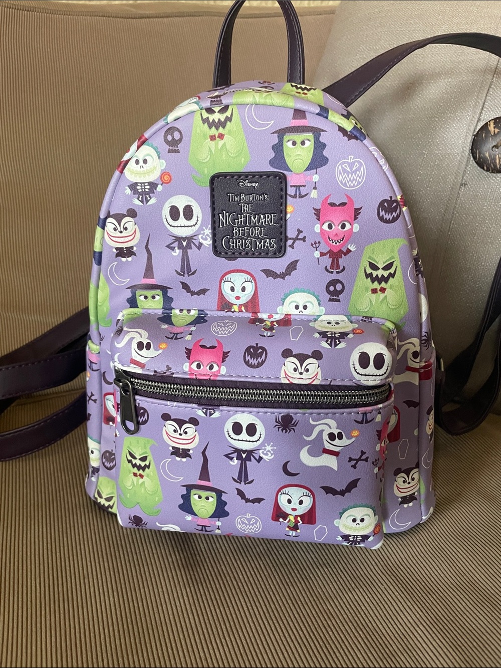 Loungefly The Nightmare Before Christmas Chibi Characters Mini Backpack